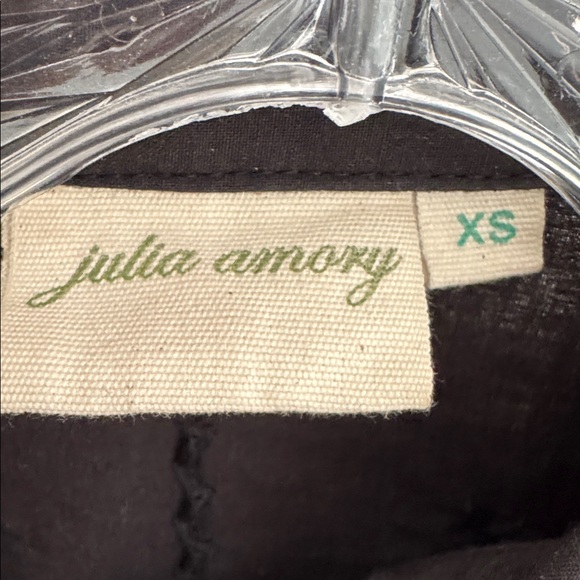 Julia Amory The Swizzle Black Embroidered Mini Shirt Dress - XS - Picture 2 of 3